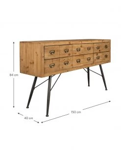 Dutchbone Apotheker-Sideboard Six mit Schubladen, B 150 x H 84 cm -Esszimmer Verkäufe Apotheker Sideboard Six mit Schubladen 2