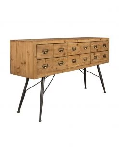 Dutchbone Apotheker-Sideboard Six mit Schubladen, B 150 x H 84 cm