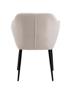 Armlehnstuhl Emilia in Beige mit Metallbeinen, B 57 x T 59 cm -Esszimmer Verkäufe Armlehnstuhl Emilia in Beige mit Metallbeinen 5