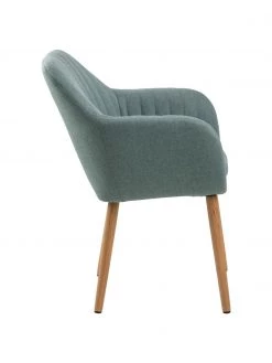 Armlehnstuhl Emilia in Grün mit Holzbeinen, B 57 x T 59 cm 12 Armlehnstuhl Emilia in Grün mit Holzbeinen, B 57 x T 59 cm -Esszimmer Verkäufe Armlehnstuhl Emilia in Grun mit Holzbeinen 4