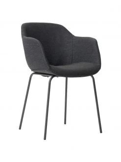 Westwing Collection Armlehnstuhl Fiji mit schmaler Sitzschale, B 58 x T 56 cm