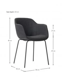 Westwing Collection Armlehnstuhl Fiji mit schmaler Sitzschale, B 58 x T 56 cm 10 Westwing Collection Armlehnstuhl Fiji mit schmaler Sitzschale, B 58 x T 56 cm -Esszimmer Verkäufe Armlehnstuhl Fiji mit schmaler Sitzschale 38