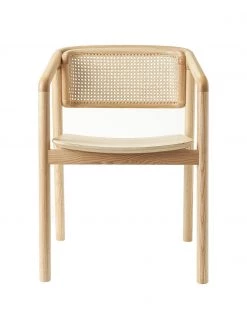 Westwing Collection Armlehnstuhl Gali mit Wiener Geflecht, naturbelassen, B 56 x T 55 cm -Esszimmer Verkäufe Armlehnstuhl Gali mit Wiener Geflecht naturbelassen 4