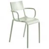Kartell Armlehnstuhl Generic A in Salbeigrün, stapelbar, B 53 x H 52 cm -Esszimmer Verkäufe Armlehnstuhl Generic A in Salbeigrun stapelbar