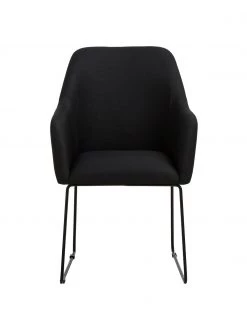 Westwing Collection Armlehnstuhl Isla in Schwarz, B 60 x T 62 cm 12 Westwing Collection Armlehnstuhl Isla in Schwarz, B 60 x T 62 cm -Esszimmer Verkäufe Armlehnstuhl Isla in Schwarz 4