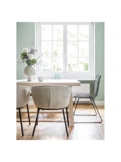 Boucl&eacute;-Armlehnstuhl Feels in Grau, B 64 x T 60 cm -Esszimmer Verkäufe Boucle Armlehnstuhl Feels in Grau 2