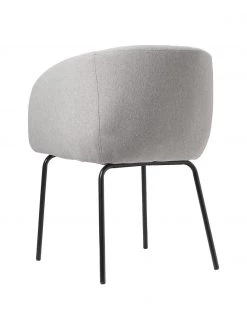 Westwing Collection Bouclé-Cocktailsessel Alani in Hellgrau, B 51 x H 78 cm -Esszimmer Verkäufe Boucle Cocktailsessel Alani in Hellgrau 3