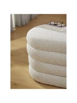 Westwing Collection Bouclé-Polsterbank Alto in Cremeweiß, B 110 x H 47 cm 10 Westwing Collection Bouclé-Polsterbank Alto in Cremeweiß, B 110 x H 47 cm -Esszimmer Verkäufe Boucle Polsterbank Alto in Cremeweiss 2