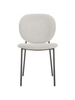 Westwing Collection Boucl&eacute;-Polsterst&uuml;hle Ulrica in Cremewei&szlig;, 2 St&uuml;ck, B 47 x T 61 cm -Esszimmer Verkäufe Boucle Polsterstuhle Ulrica in Cremeweiss 2 Stuck 4