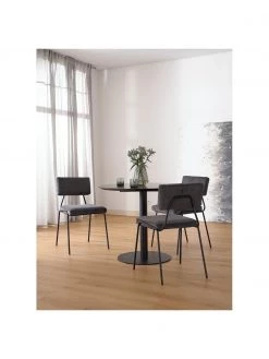 Westwing Collection Cord-Polsterstühle Mats in Grau, 2 Stück, B 50 x H 80 cm -Esszimmer Verkäufe Cord Polsterstuhle Mats in Grau 2 Stuck 1