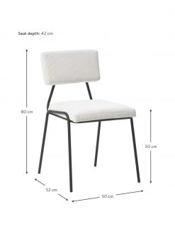 Westwing Collection Cord-Polsterstühle Mats in Weiß, 2 Stück, B 50 x H 80 cm 10 Westwing Collection Cord-Polsterstühle Mats in Weiß, 2 Stück, B 50 x H 80 cm -Esszimmer Verkäufe Cord Polsterstuhle Mats in Weiss 2 Stuck 2