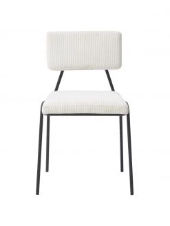 Westwing Collection Cord-Polsterstühle Mats in Weiß, 2 Stück, B 50 x H 80 cm 11 Westwing Collection Cord-Polsterstühle Mats in Weiß, 2 Stück, B 50 x H 80 cm -Esszimmer Verkäufe Cord Polsterstuhle Mats in Weiss 2 Stuck 3