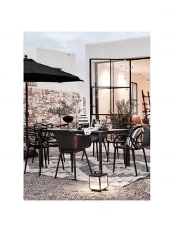 Kartell Design Armlehnst&uuml;hle Masters in Schwarz, 2 St&uuml;ck, B 57 x T 47 cm -Esszimmer Verkäufe Design Armlehnstuhle Masters in Schwarz 2 Stuck 2