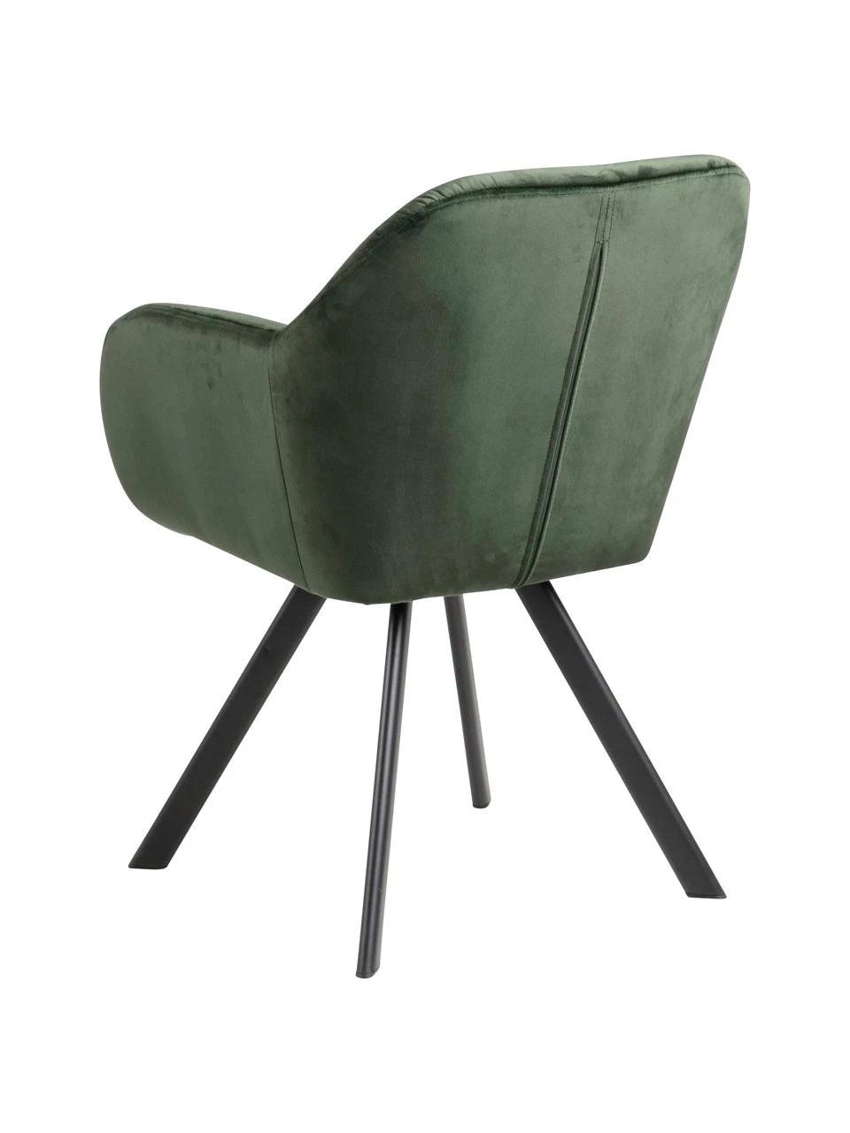 Drehbarer Samt-Armlehnstuhl Lucie in Grün, B 58 x T 62 cm 8 Drehbarer Samt-Armlehnstuhl Lucie in Grün, B 58 x T 62 cm – Bild 6