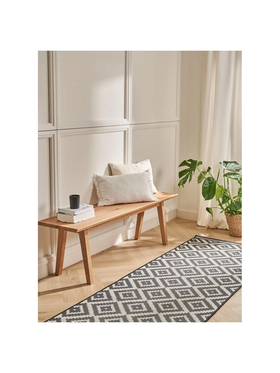 Rowico Eichenholz-Sitzbank Melfort, B 144 x H 45 cm 4 Rowico Eichenholz-Sitzbank Melfort, B 144 x H 45 cm – Bild 2