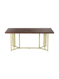 Westwing Collection Esstisch Luca aus Mangoholz mit Fischgrätenmuster, in verschiedenen Größen, B 180 x T 90 cm -Esszimmer Verkäufe Esstisch Luca aus Mangoholz mit Fischgratenmuster in verschiedenen Grossen 3