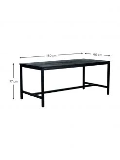 Westwing Collection Esstisch Raw aus Mangoholz, 180 x 90 cm, B 180 x T 90 cm -Esszimmer Verkäufe Esstisch Raw aus Mangoholz 180 x 90 cm 3