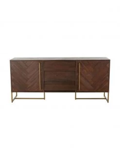 Dutchbone Fischgrät-Sideboard Class mit Türen und Akazienholzfurnier, B 180 x H 80 cm -Esszimmer Verkäufe Fischgrat Sideboard Class mit Turen und Akazienholzfurnier 4