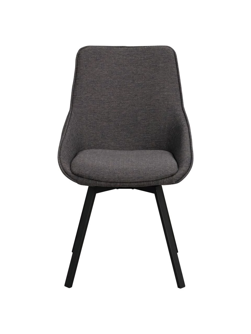 Rowico Gepolsteter Drehstuhl Alison in Dunkelgrau mit Metall-Beinen, B 51 x T 57 cm 6 Rowico Gepolsteter Drehstuhl Alison in Dunkelgrau mit Metall-Beinen, B 51 x T 57 cm – Bild 4