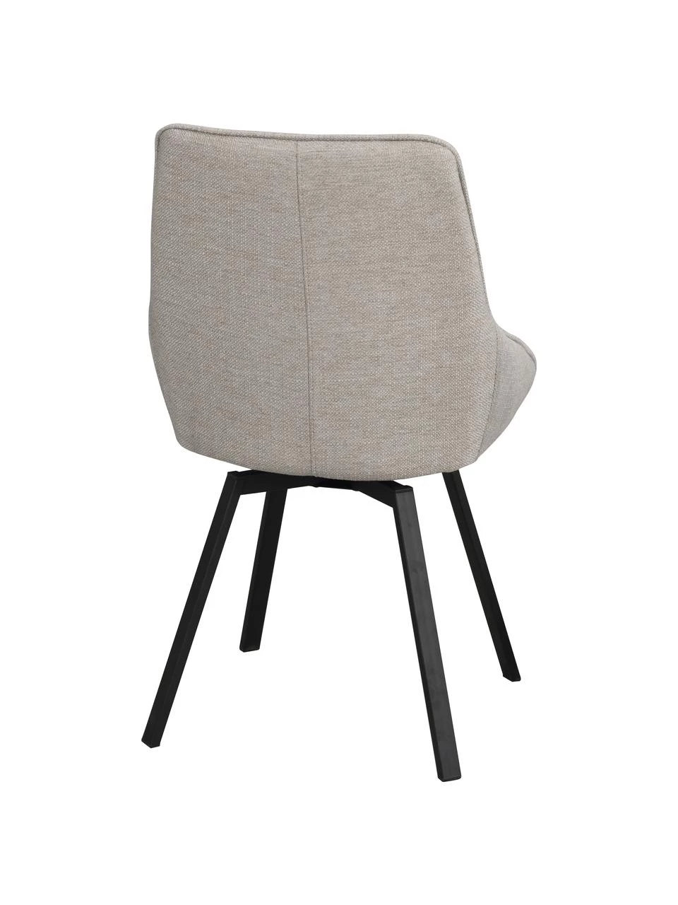 Rowico Gepolsteter Drehstuhl Alison in Greige mit Metall-Beinen, B 51 x T 57 cm 7 Rowico Gepolsteter Drehstuhl Alison in Greige mit Metall-Beinen, B 51 x T 57 cm – Bild 5
