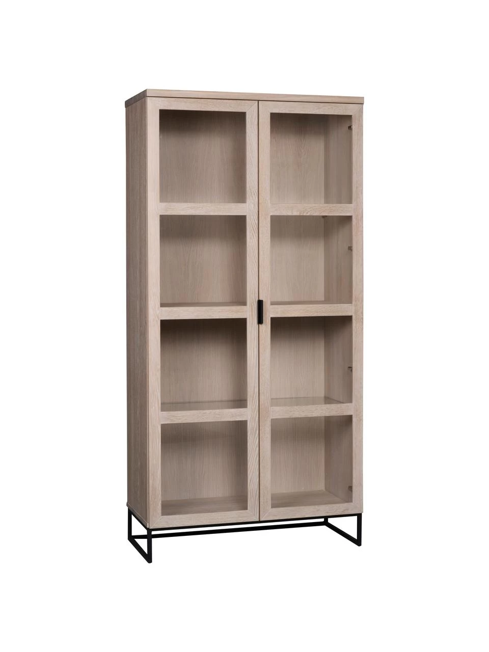 Rowico Glasvitrine Everett mit Eichenholz-Rahmen, B 95 x H 195 cm 3 Rowico Glasvitrine Everett mit Eichenholz-Rahmen, B 95 x H 195 cm