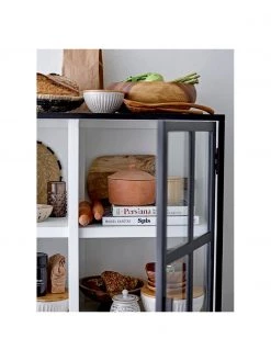 Bloomingville Glasvitrine Opal aus Eichenholz, B 90 x H 120 cm -Esszimmer Verkäufe Glasvitrine Opal aus Eichenholz 2