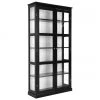 Glasvitrine Wilma in Schwarz, B 98 x H 193 cm 2 Glasvitrine Wilma in Schwarz, B 98 x H 193 cm -Esszimmer Verkäufe Glasvitrine Wilma in Schwarz