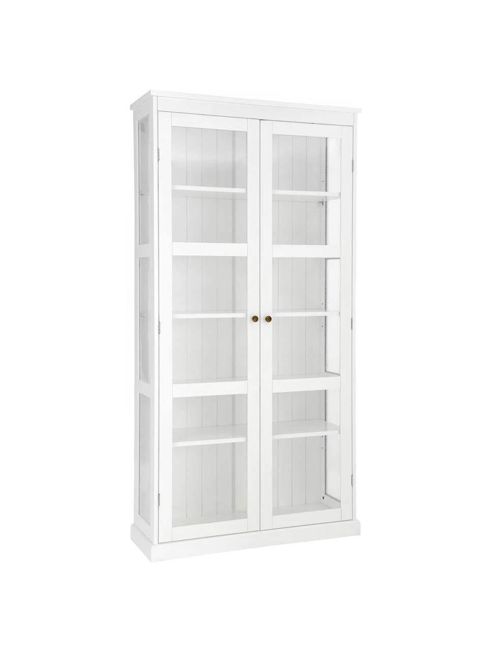Glasvitrine Wilma in Weiß, B 98 x H 193 cm 3 Glasvitrine Wilma in Weiß, B 98 x H 193 cm