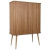 Zuiver Highboard Barbier mit Schiebetür und geriffelter Front, B 100 x H 140 cm -Esszimmer Verkäufe Highboard Barbier mit Schiebetur und geriffelter Front