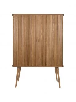 Zuiver Highboard Barbier mit Schiebet&uuml;r und geriffelter Front, B 100 x H 140 cm -Esszimmer Verkäufe Highboard Barbier mit Schiebetur und geriffelter Front 3