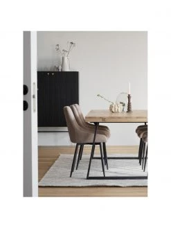 Rowico Highboard Halifax mit geriffelter Front in Schwarz, B 100 x H 140 cm 11 Rowico Highboard Halifax mit geriffelter Front in Schwarz, B 100 x H 140 cm -Esszimmer Verkäufe Highboard Halifax mit geriffelter Front in Schwarz 4