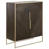 Westwing Collection Highboard Harry aus massivem Mangoholz, B 100 x H 120 cm