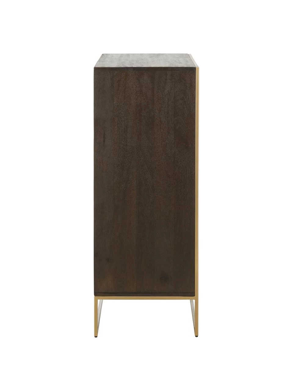 Westwing Collection Highboard Harry aus massivem Mangoholz, B 100 x H 120 cm 6 Westwing Collection Highboard Harry aus massivem Mangoholz, B 100 x H 120 cm – Bild 4