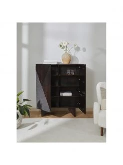 Westwing Collection Highboard Louis aus massivem Mangoholz mit T&uuml;ren, B 100 x H 120 cm -Esszimmer Verkäufe Highboard Louis aus massivem Mangoholz mit Turen 2