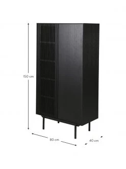 Highboard Mojo mit geriffelter Front, B 80 x H 150 cm 10 Highboard Mojo mit geriffelter Front, B 80 x H 150 cm -Esszimmer Verkäufe Highboard Mojo mit geriffelter Front 2