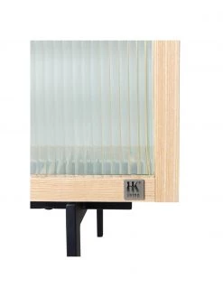 HKliving Highboard Oli mit Glas-Schiebetüren, B 80 x H 89 cm -Esszimmer Verkäufe Highboard Oli mit Glas Schiebeturen 5