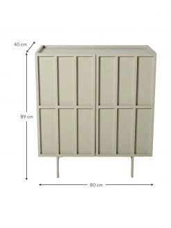 HKliving Highboard Pebble in Beige, B 80 x H 89 cm -Esszimmer Verkäufe Highboard Pebble in Beige 2