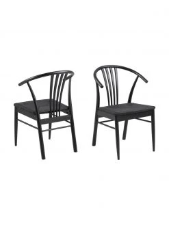 Holz-Armlehnstuhl York mit Binsengeflecht, B 54 x T 54 cm -Esszimmer Verkäufe Holz Armlehnstuhl York mit Binsengeflecht 11