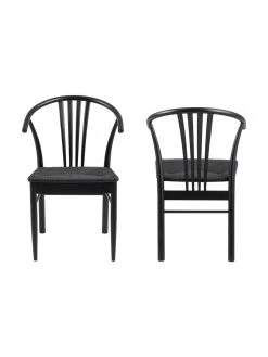 Holz-Armlehnstuhl York mit Binsengeflecht, B 54 x T 54 cm -Esszimmer Verkäufe Holz Armlehnstuhl York mit Binsengeflecht 9