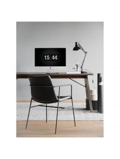 Rowico Kunstleder-Armlehnst&uuml;hle Huntingbay in Schwarz, 2 St&uuml;ck, B 54 x T 52 cm -Esszimmer Verkäufe Kunstleder Armlehnstuhle Huntingbay in Schwarz 2 Stuck 2