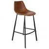 Dutchbone Kunstleder-Barstuhl Franky mit Metall-Beinen, B 50 x H 106 cm 1 Dutchbone Kunstleder-Barstuhl Franky mit Metall-Beinen, B 50 x H 106 cm -Esszimmer Verkäufe Kunstleder Barstuhl Franky mit Metall Beinen
