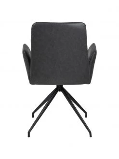 Kunstleder-Drehstuhl Naya in Dunkelgrau, B 59 x T 59 cm 13 Kunstleder-Drehstuhl Naya in Dunkelgrau, B 59 x T 59 cm -Esszimmer Verkäufe Kunstleder Drehstuhl Naya in Dunkelgrau 5