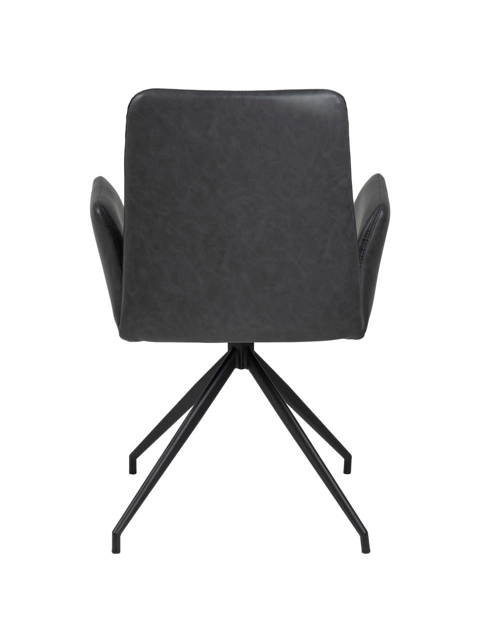 Kunstleder-Drehstuhl Naya in Dunkelgrau, B 59 x T 59 cm 8 Kunstleder-Drehstuhl Naya in Dunkelgrau, B 59 x T 59 cm – Bild 6