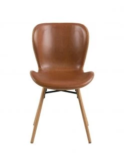 Kunstleder-Polsterstühle Batilda in Cognac, 2 Stück, B 47 x T 53 cm 11 Kunstleder-Polsterstühle Batilda in Cognac, 2 Stück, B 47 x T 53 cm -Esszimmer Verkäufe Kunstleder Polsterstuhle Batilda in Cognac 2 Stuck 3