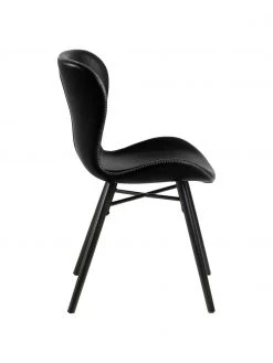 Kunstleder-Polsterst&uuml;hle Batilda in Schwarz, 2 St&uuml;ck, B 47 x T 53 cm -Esszimmer Verkäufe Kunstleder Polsterstuhle Batilda in Schwarz 2 Stuck 4