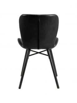 Kunstleder-Polsterst&uuml;hle Batilda in Schwarz, 2 St&uuml;ck, B 47 x T 53 cm -Esszimmer Verkäufe Kunstleder Polsterstuhle Batilda in Schwarz 2 Stuck 5