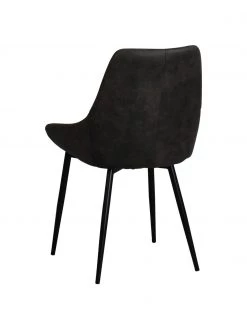 Rowico Kunstleder-Polsterst&uuml;hle Sierra in Dunkelgrau, 2 St&uuml;ck, B 49 x T 55 cm -Esszimmer Verkäufe Kunstleder Polsterstuhle Sierra in Dunkelgrau 2 Stuck 5