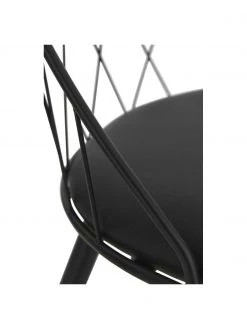 Kunstleder-Stühle Addie in Schwarz, 2 Stück, B 49 x T 49 cm 11 Kunstleder-Stühle Addie in Schwarz, 2 Stück, B 49 x T 49 cm -Esszimmer Verkäufe Kunstleder Stuhle Addie in Schwarz 2 Stuck 3