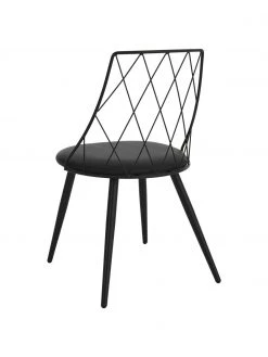 Kunstleder-Stühle Addie in Schwarz, 2 Stück, B 49 x T 49 cm 13 Kunstleder-Stühle Addie in Schwarz, 2 Stück, B 49 x T 49 cm -Esszimmer Verkäufe Kunstleder Stuhle Addie in Schwarz 2 Stuck 5