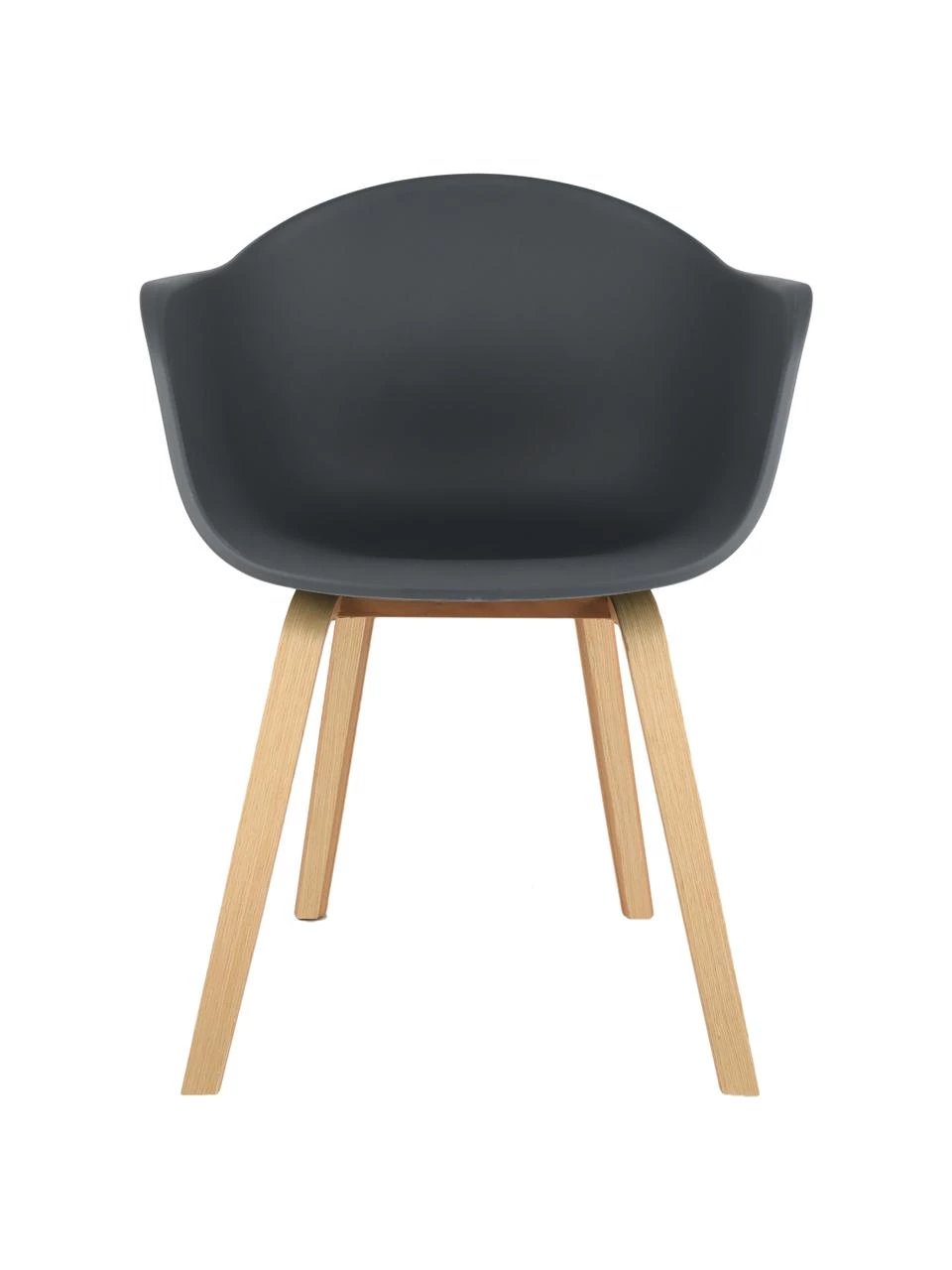 Westwing Collection Kunststoff-Armlehnstuhl Claire mit Holzbeinen, B 60 x T 54 cm 6 Westwing Collection Kunststoff-Armlehnstuhl Claire mit Holzbeinen, B 60 x T 54 cm – Bild 4